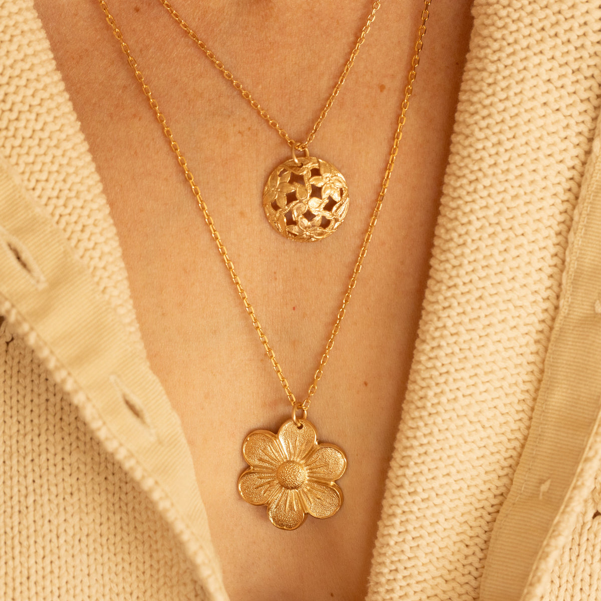 Collier Plat Gaufré Ondulé Doré 50cm X5mm - Neuf Avec étiquettes, Plaqué Or, Marque Ascalido