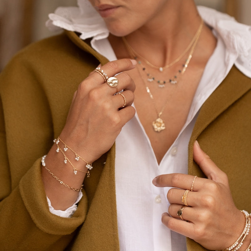 Bracelet plaque or pascale