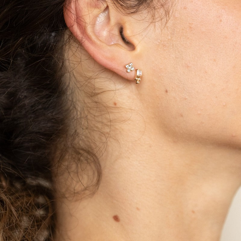 Boucle oreille plaque or hera unite