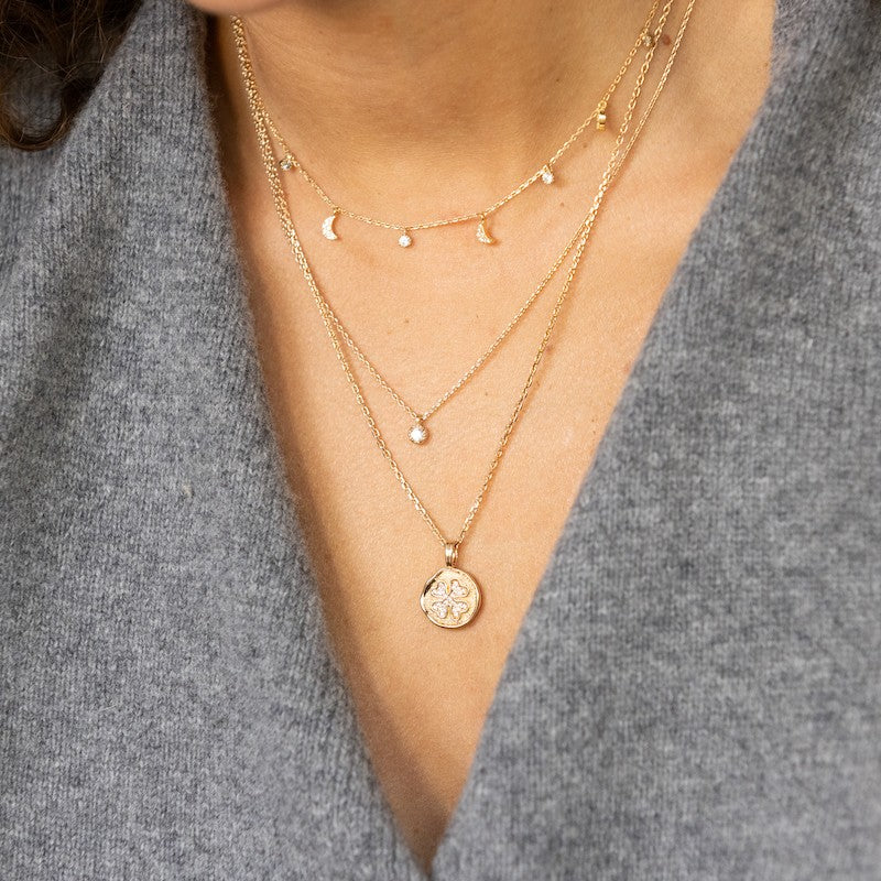Collier plaque or isadora