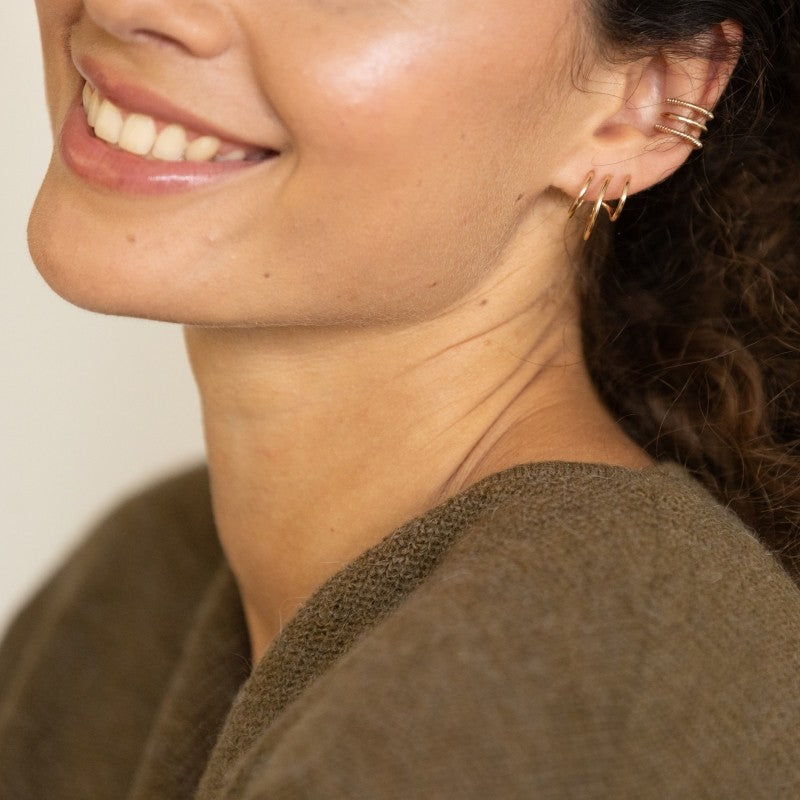 Earcuff plaque or pierre torsade