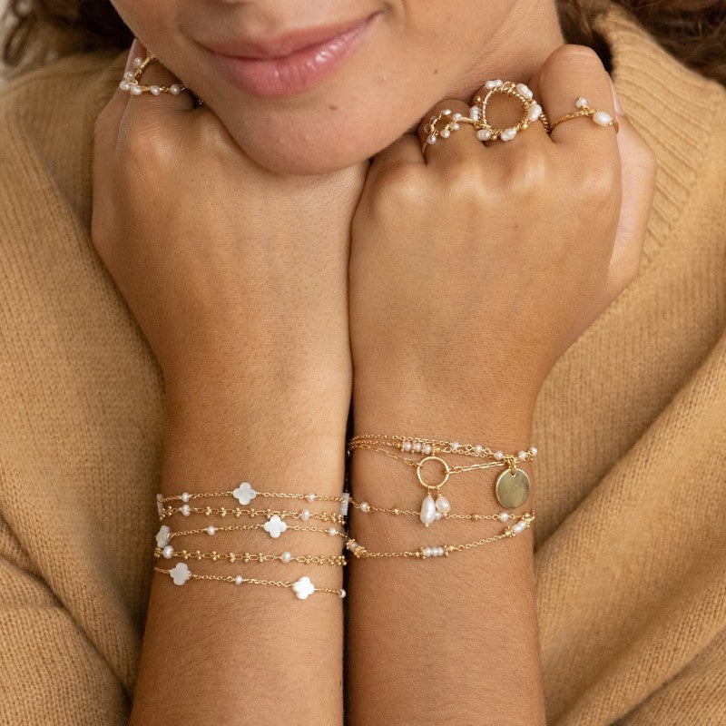 Bracelet plaque or vanina