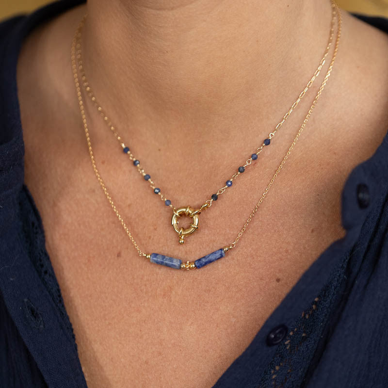 Collier plaque or noe crepuscule