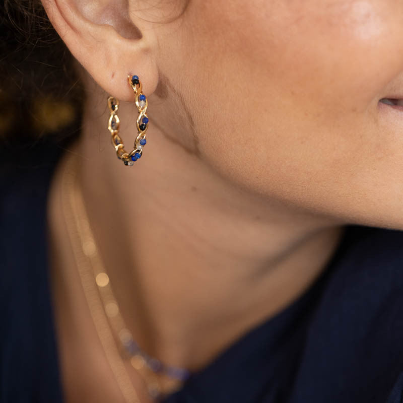 Boucles oreilles plaque or marion crepuscule