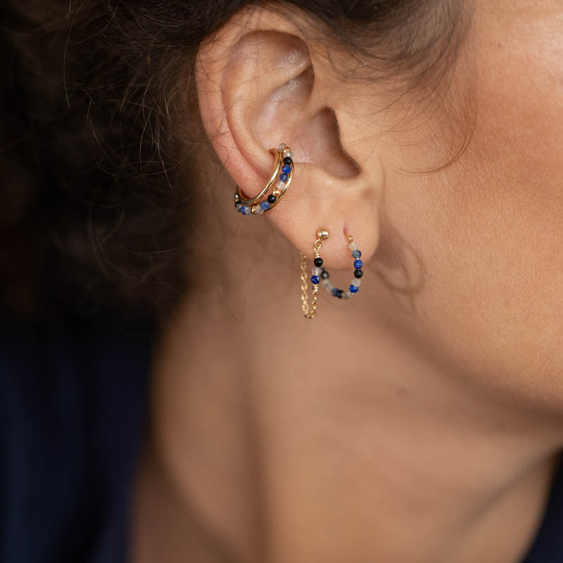 Boucles d oreilles plaque or prudence crepuscule