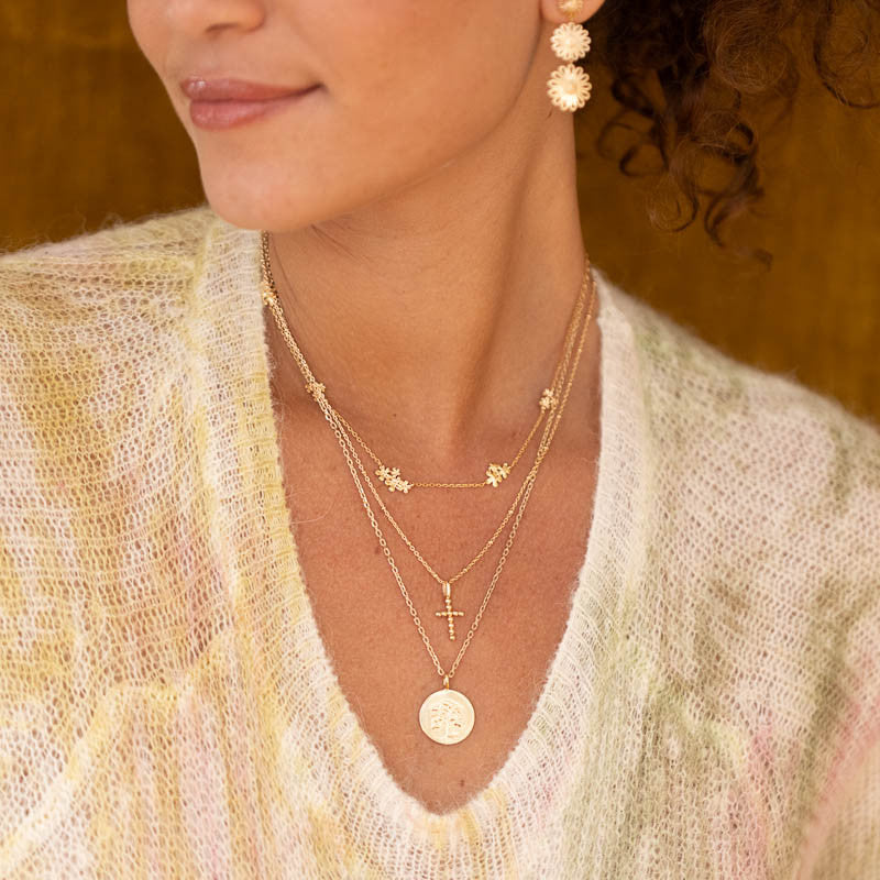 Collier plaque or edwige