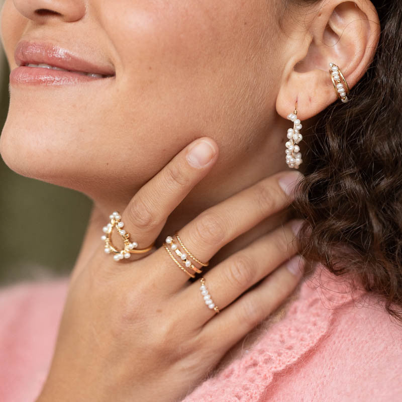 Boucles oreilles plaque or eudes