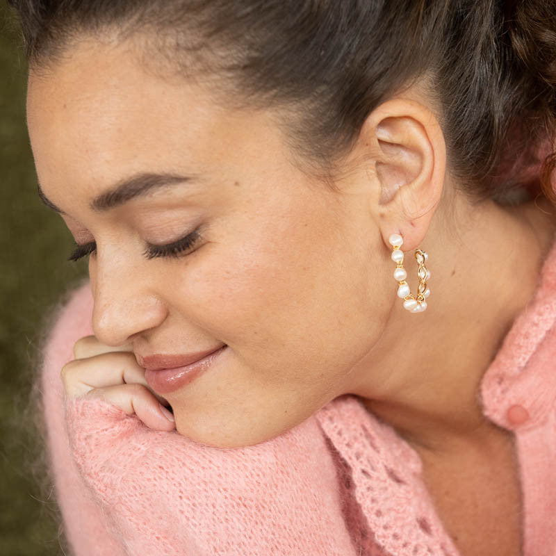 Boucles oreilles plaque or romain