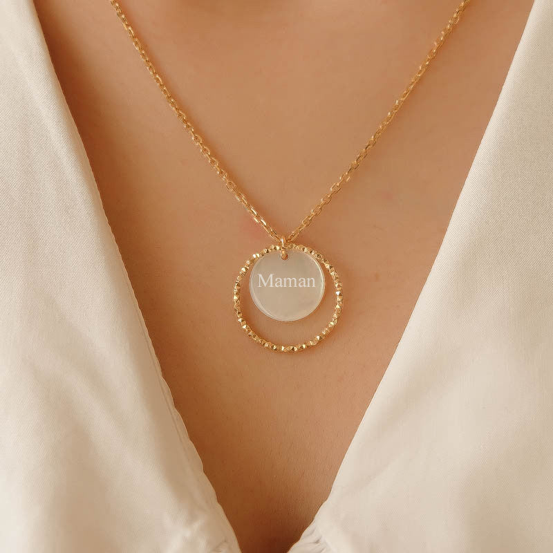 Collier plaque or marine