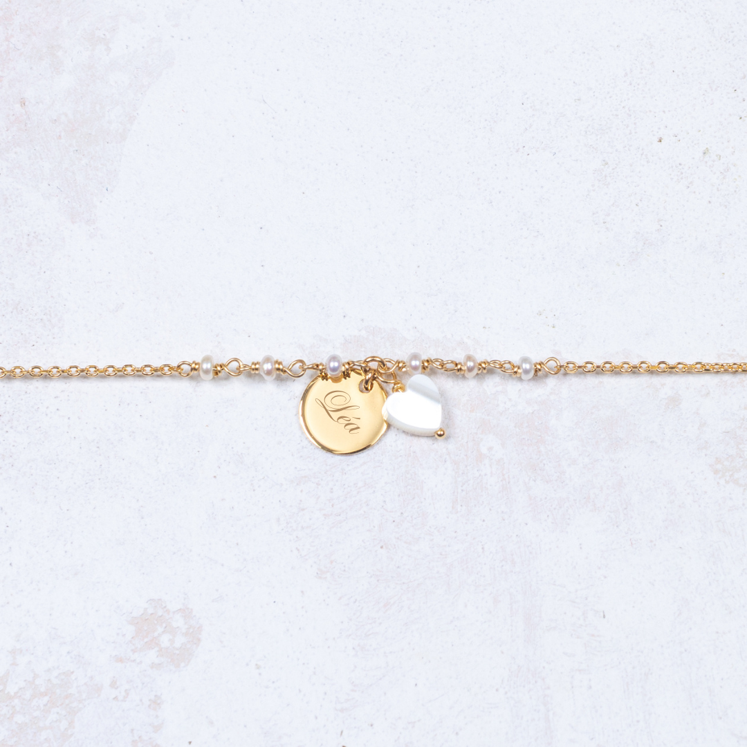 Baptiste Bracelet - Hammered - Personalized