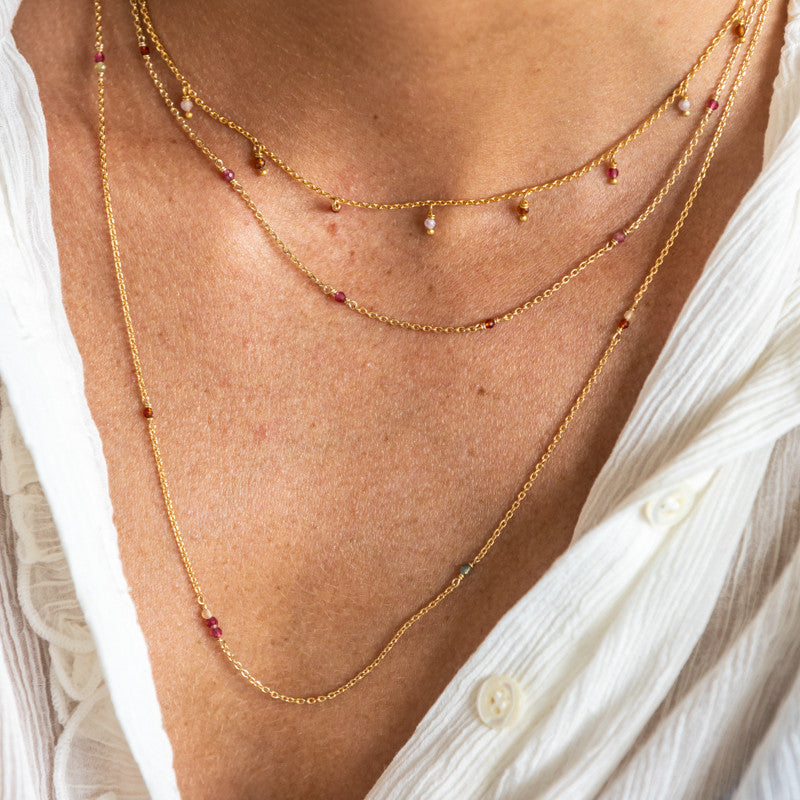 Collier plaque or marco pomelo
