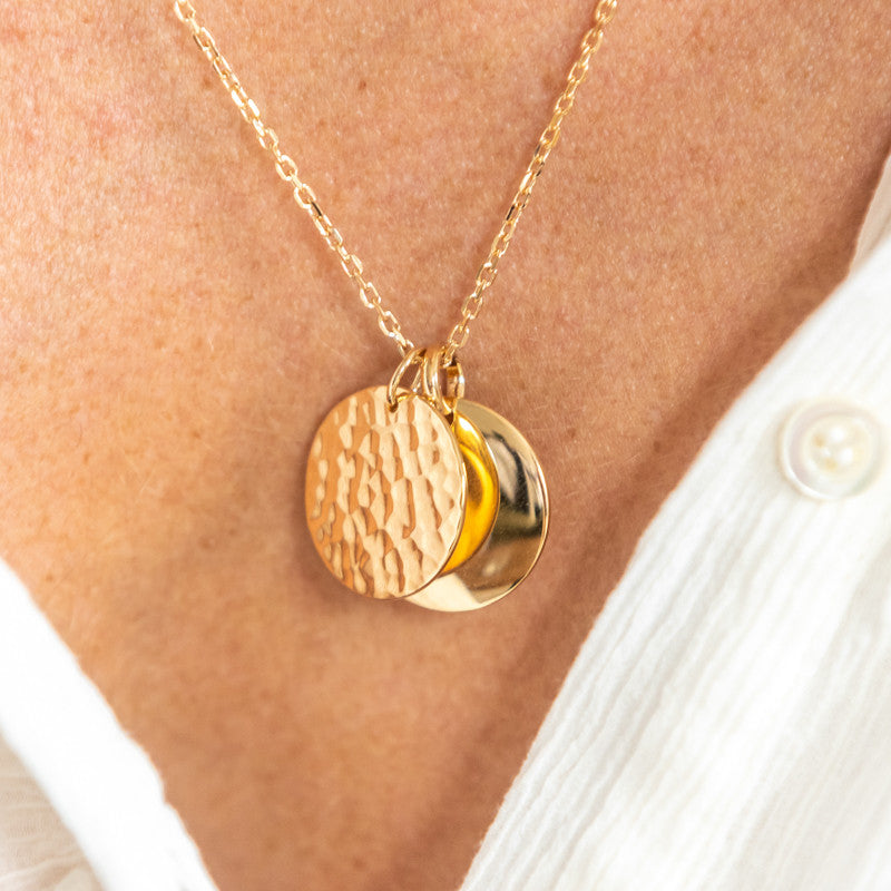 Collier plaque or adeline personnalisable