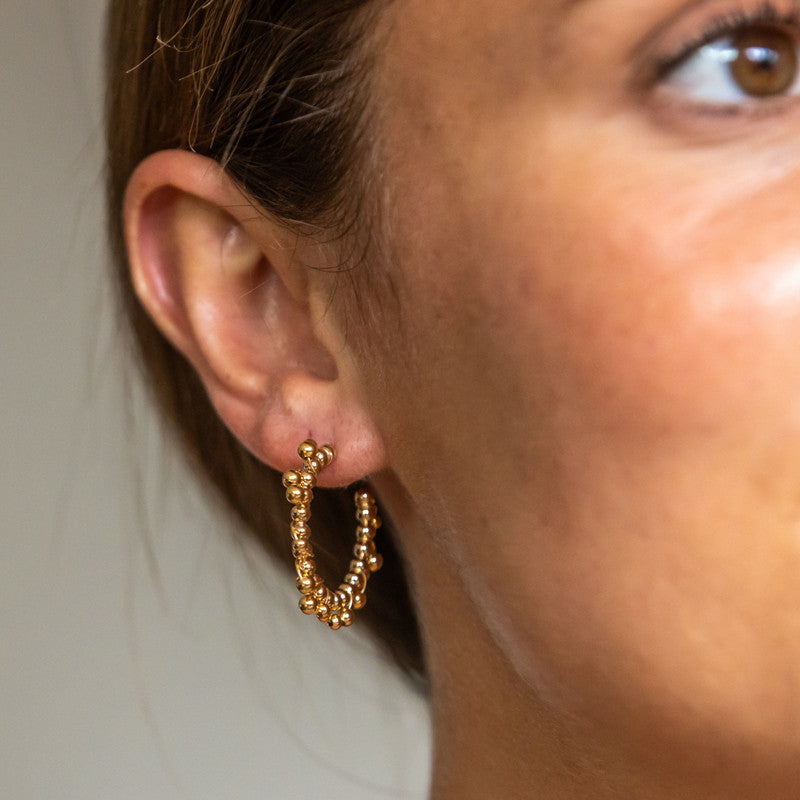 Boucles oreilles plaque or salma plaque or