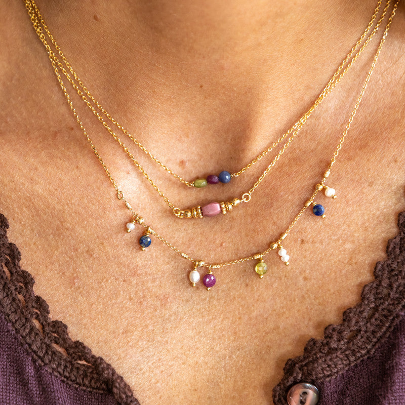 Collier plaque or thierry