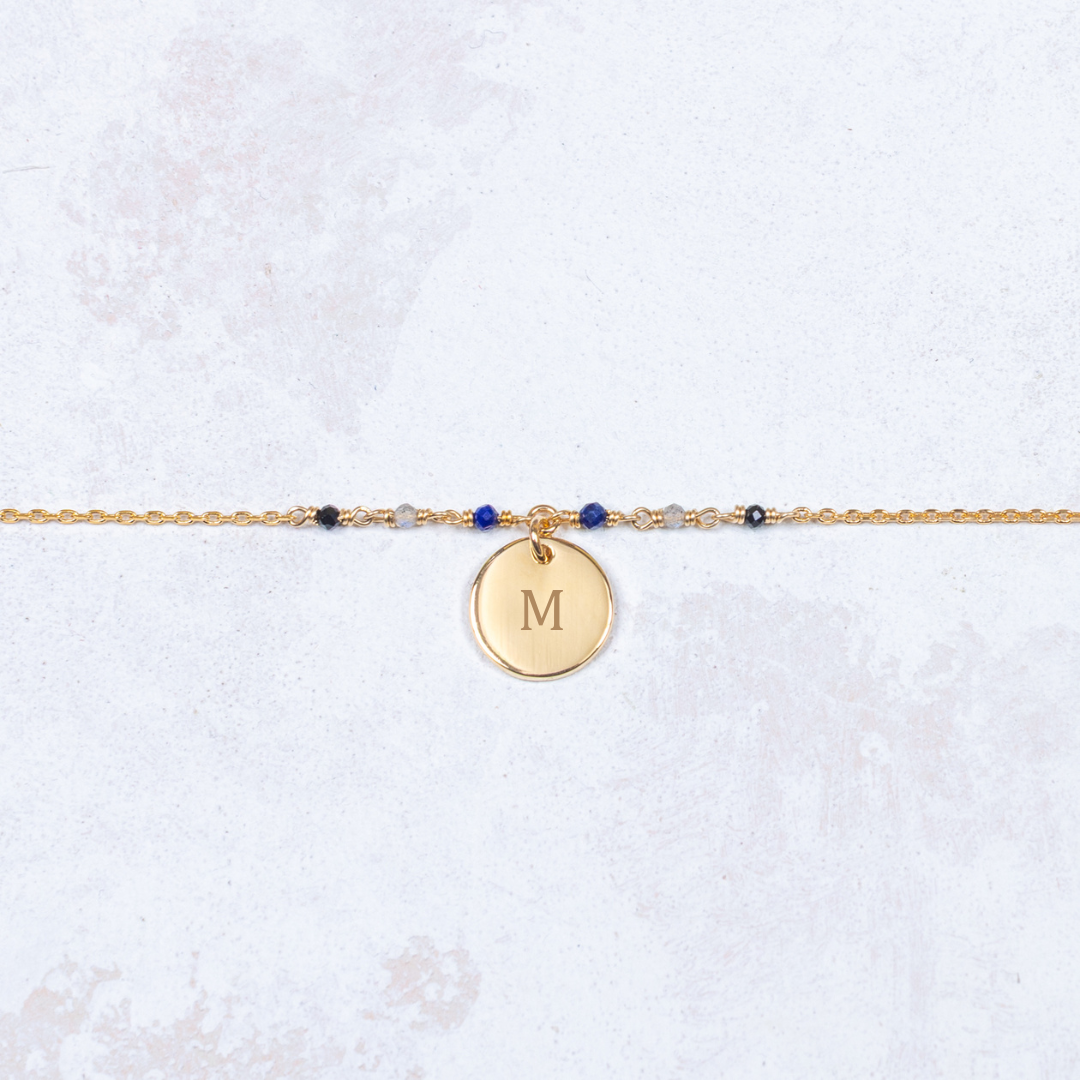 Bracelet Capucine - Martelé - Crépuscule - Personnalisable