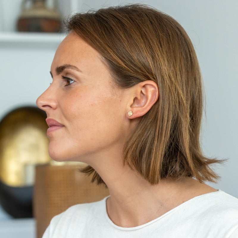 Boucles oreilles plaque or aglae