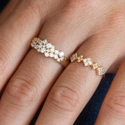 Bague plaque or kale