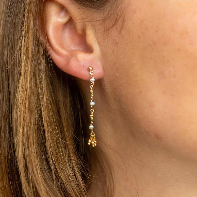 Boucles oreilles plaque or abela