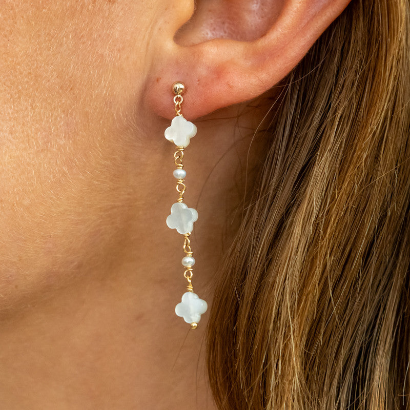 Boucles oreilles plaque or felicie