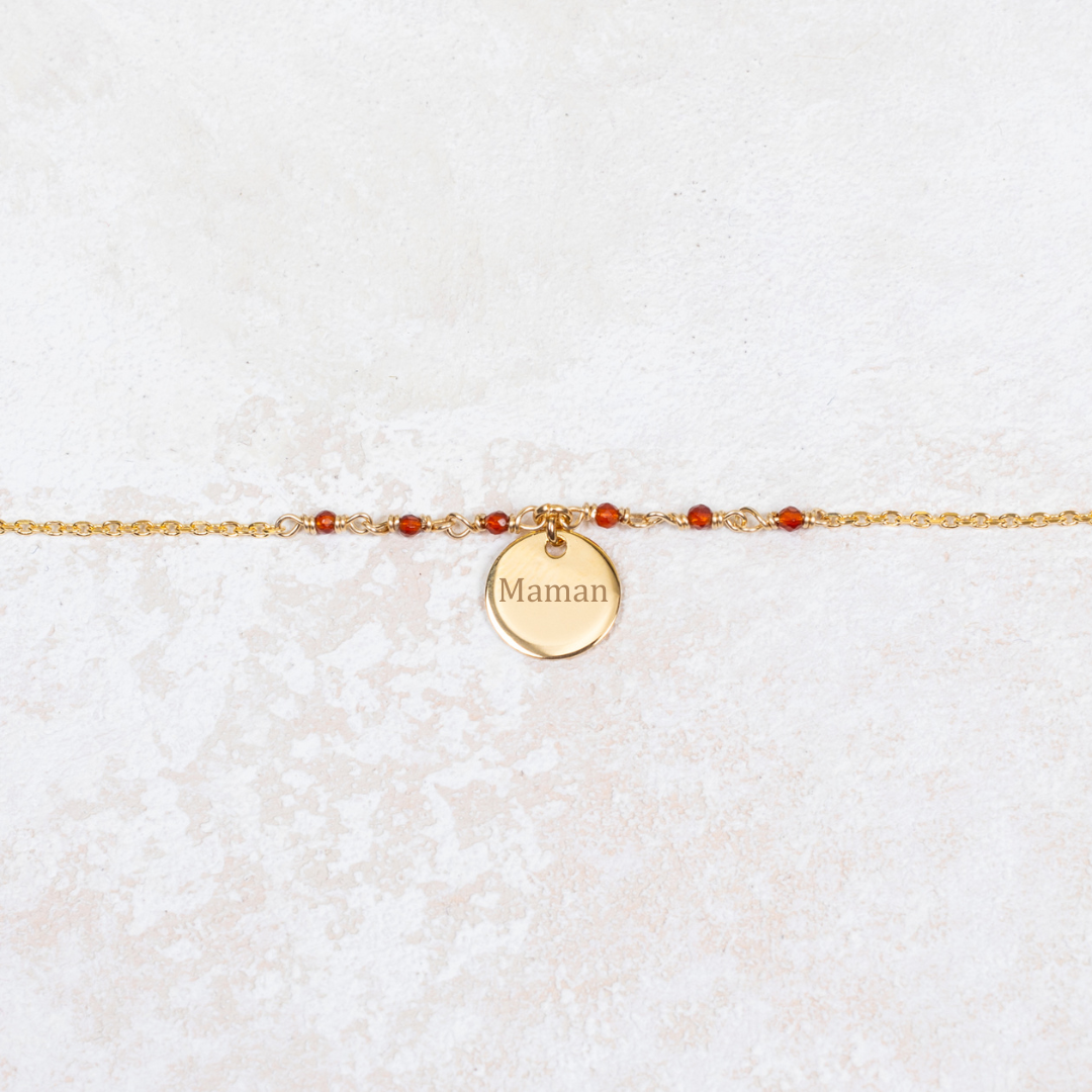 Capucine Bracelet - Rust - Personalized