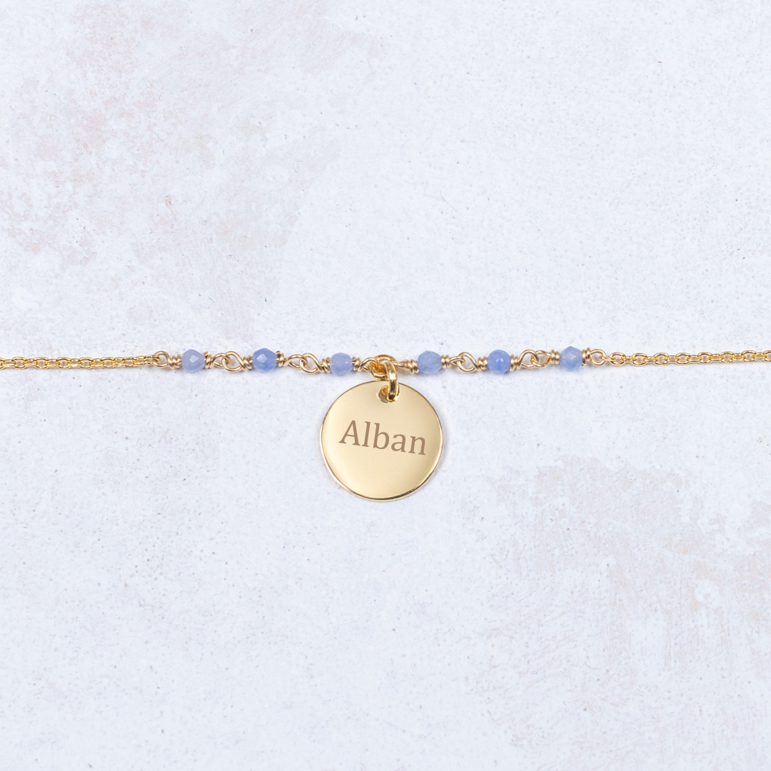 Capucine Bracelet - Blue - Personalized
