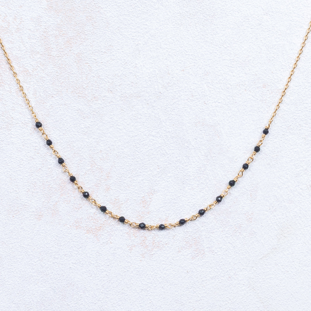 Collier Freja - Noir - 38/40 cm