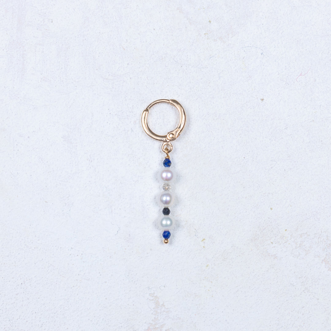 Boucle d'oreille Elisa - Bleu - À l'unité