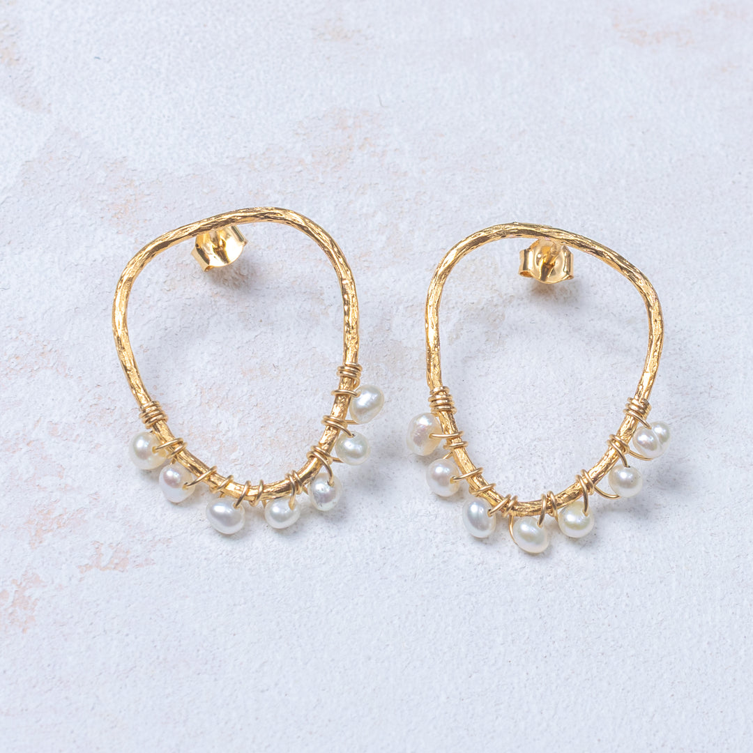 Boucles d'oreilles Mahaut - Blanc