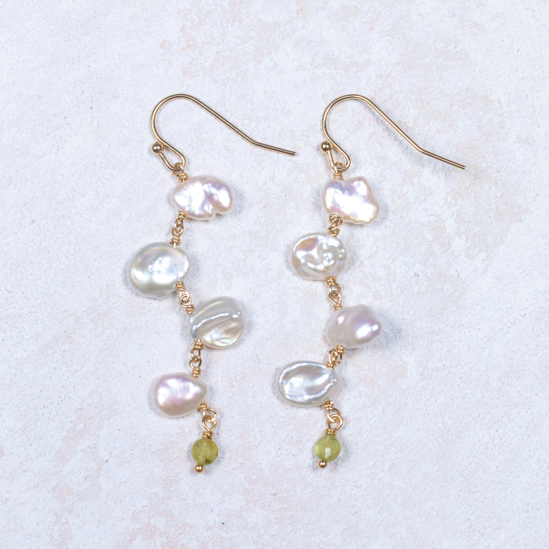 Boucles d'oreilles Coralie - Olive