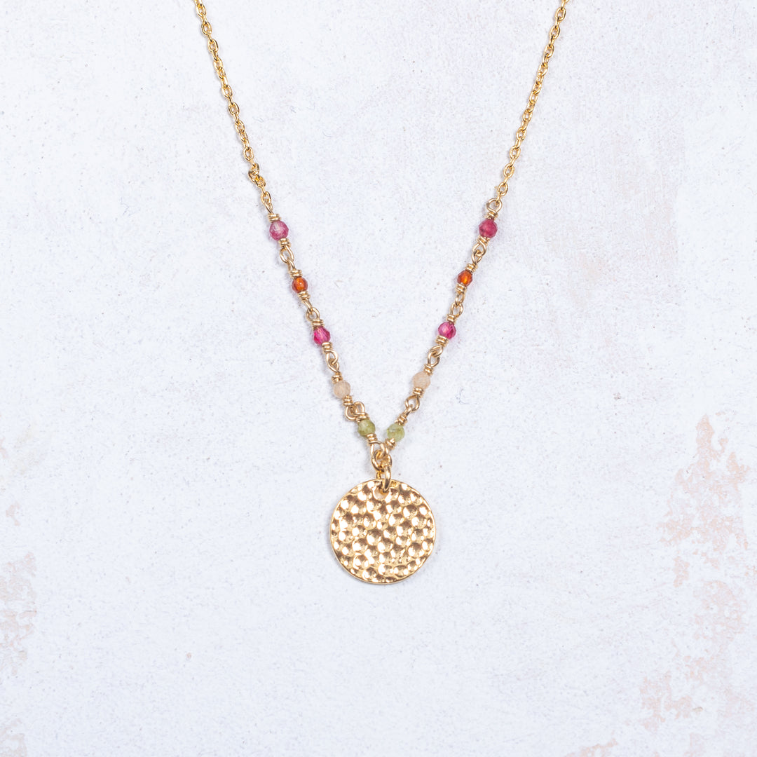 Collier Capucine - Martelé - Agrumes - Personnalisable