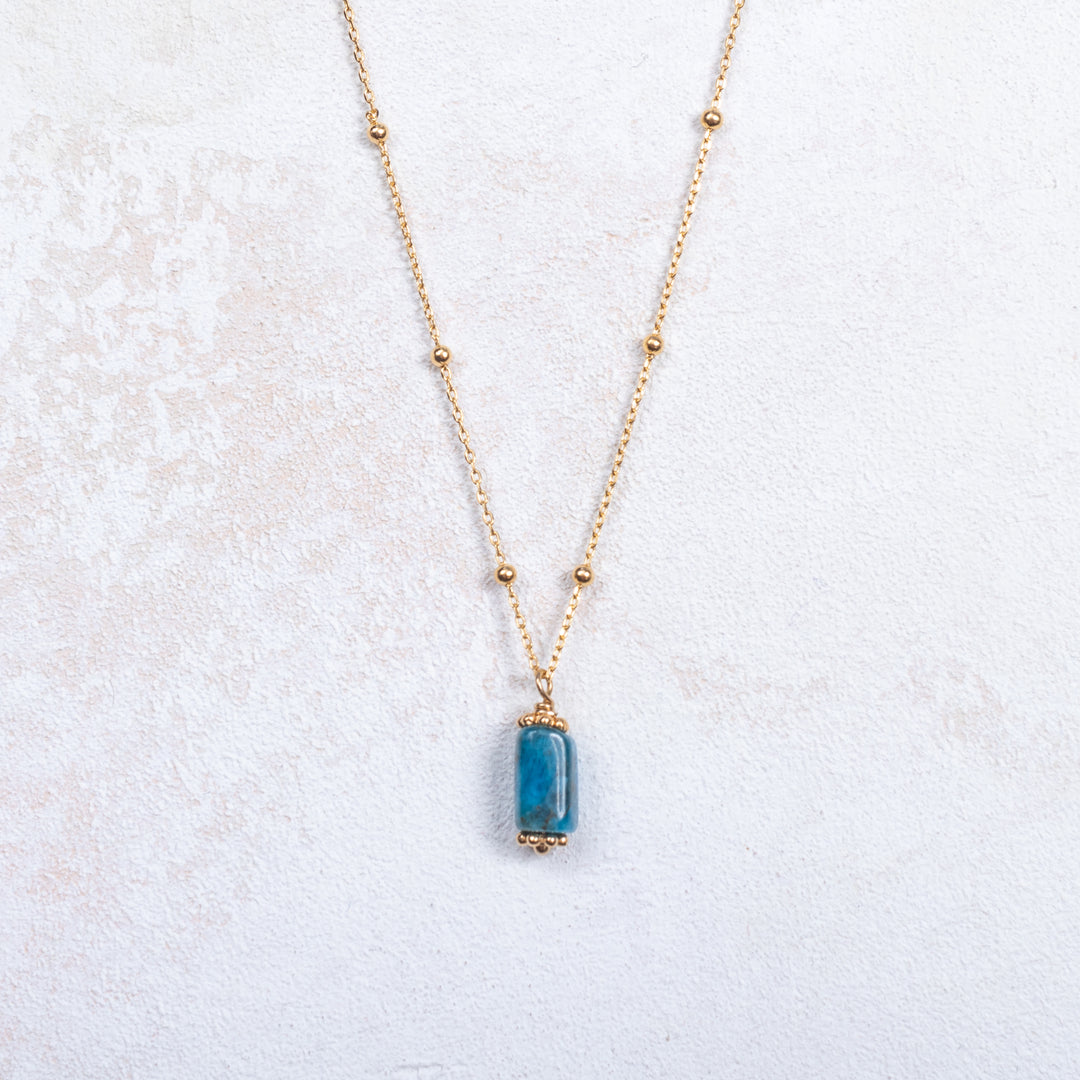 Collier Prune - Bleu