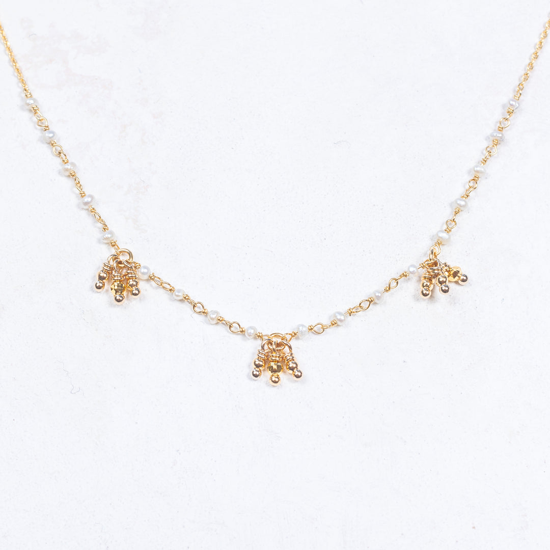 Collier Isidore - blanc