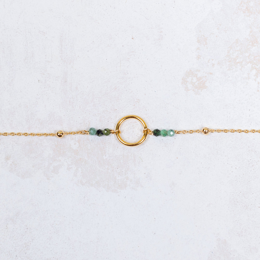 Bracelet Rosalie - Vert Aventurine