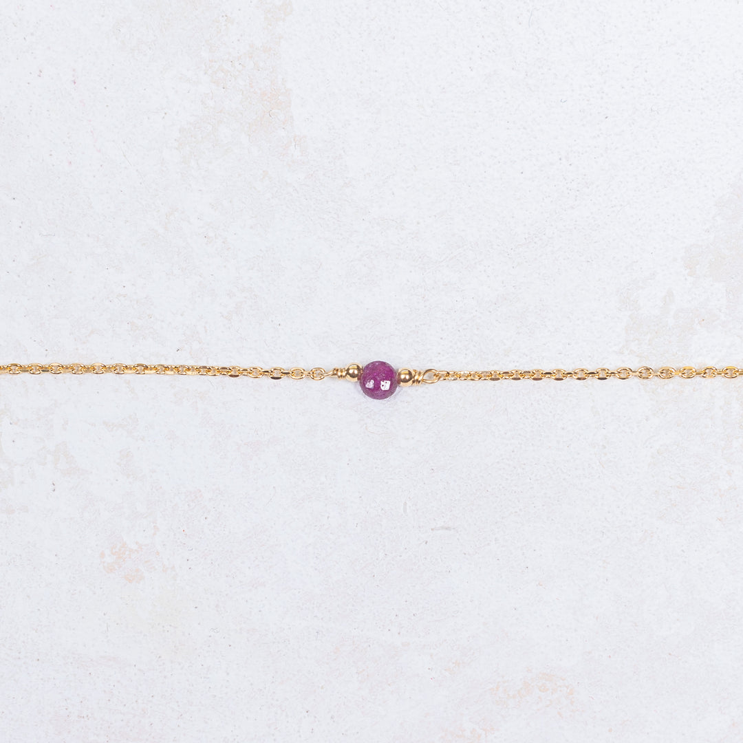 Quentin Bracelet - Red garnet