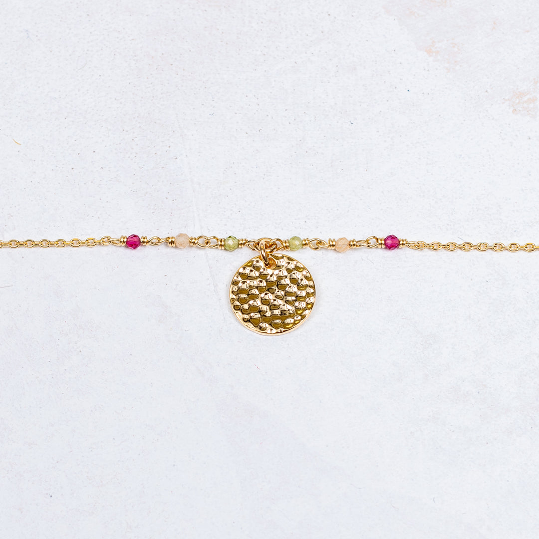 Bracelet Capucine - Martelé - Agrumes - Personnalisable