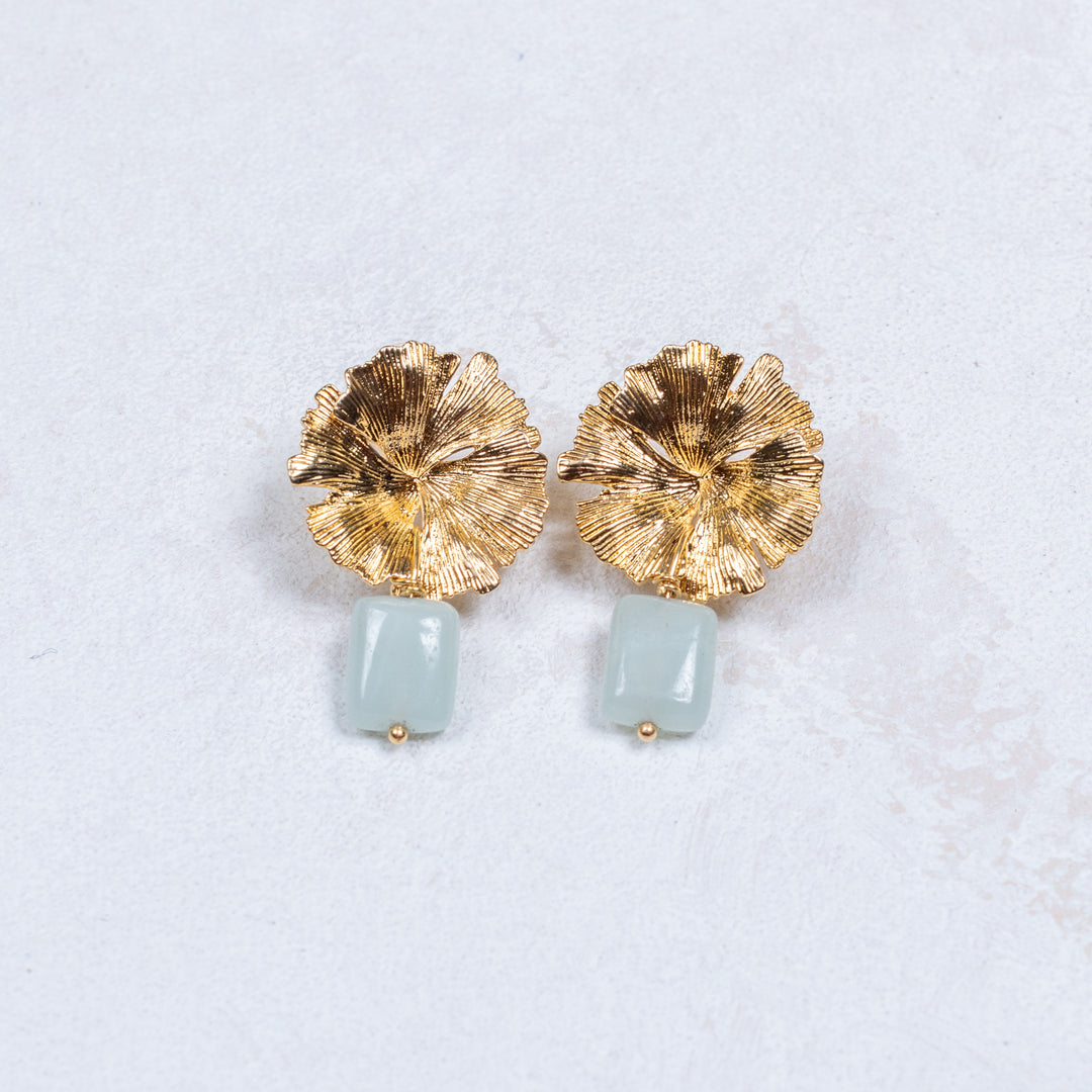 Boucles d'oreilles Magalie - Bleu Glacé