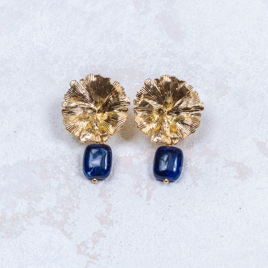 Magalie Earrings - Navy