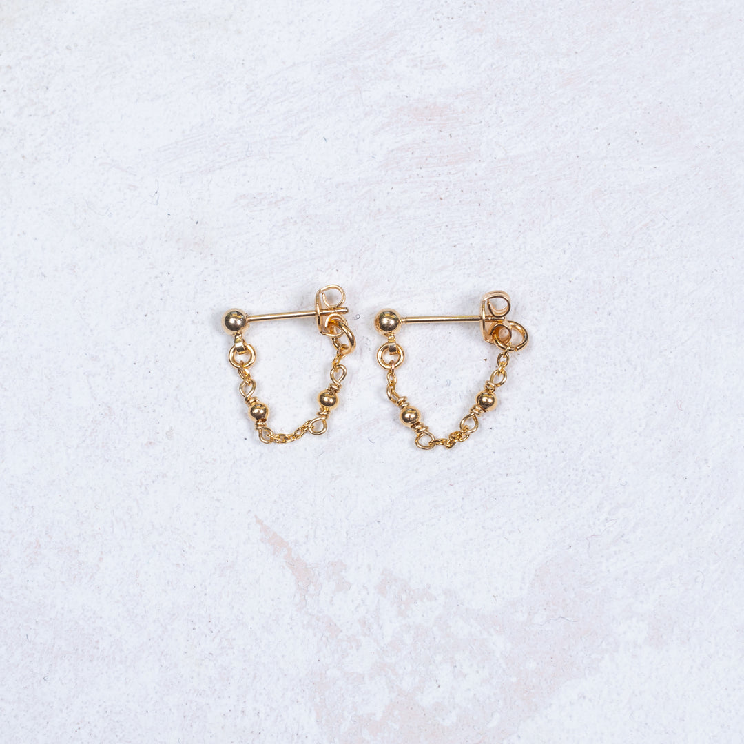 Boucles d'oreilles Cécilia - Plaqué Or