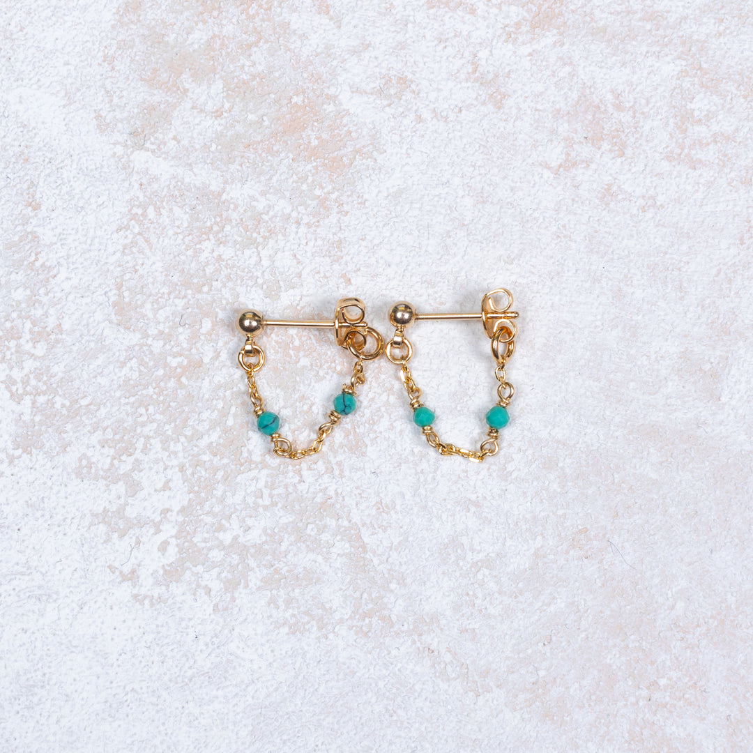 Boucles d'oreilles Cécilia - Turquoise