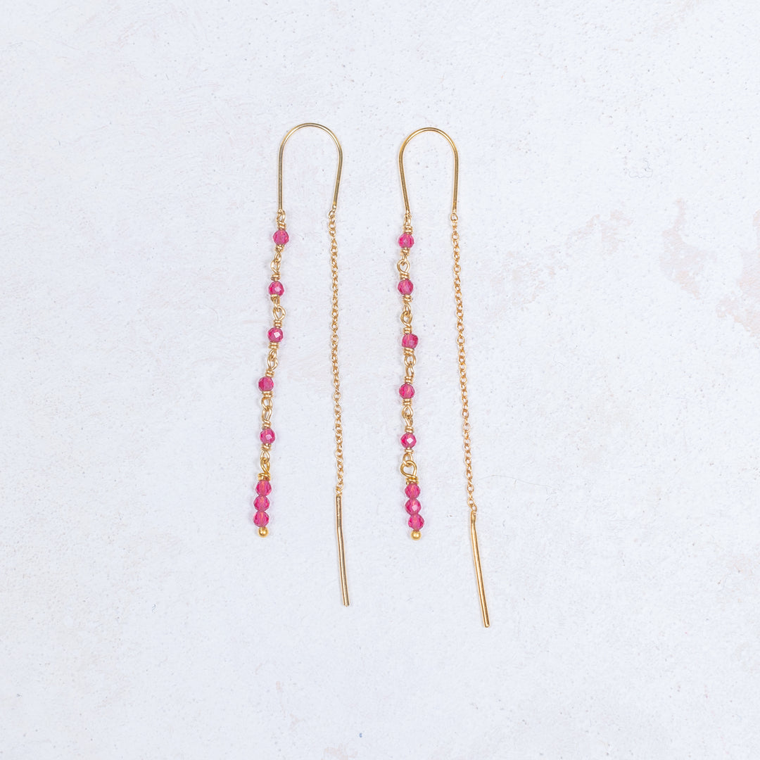 Boucles d'oreilles Gala - Framboise