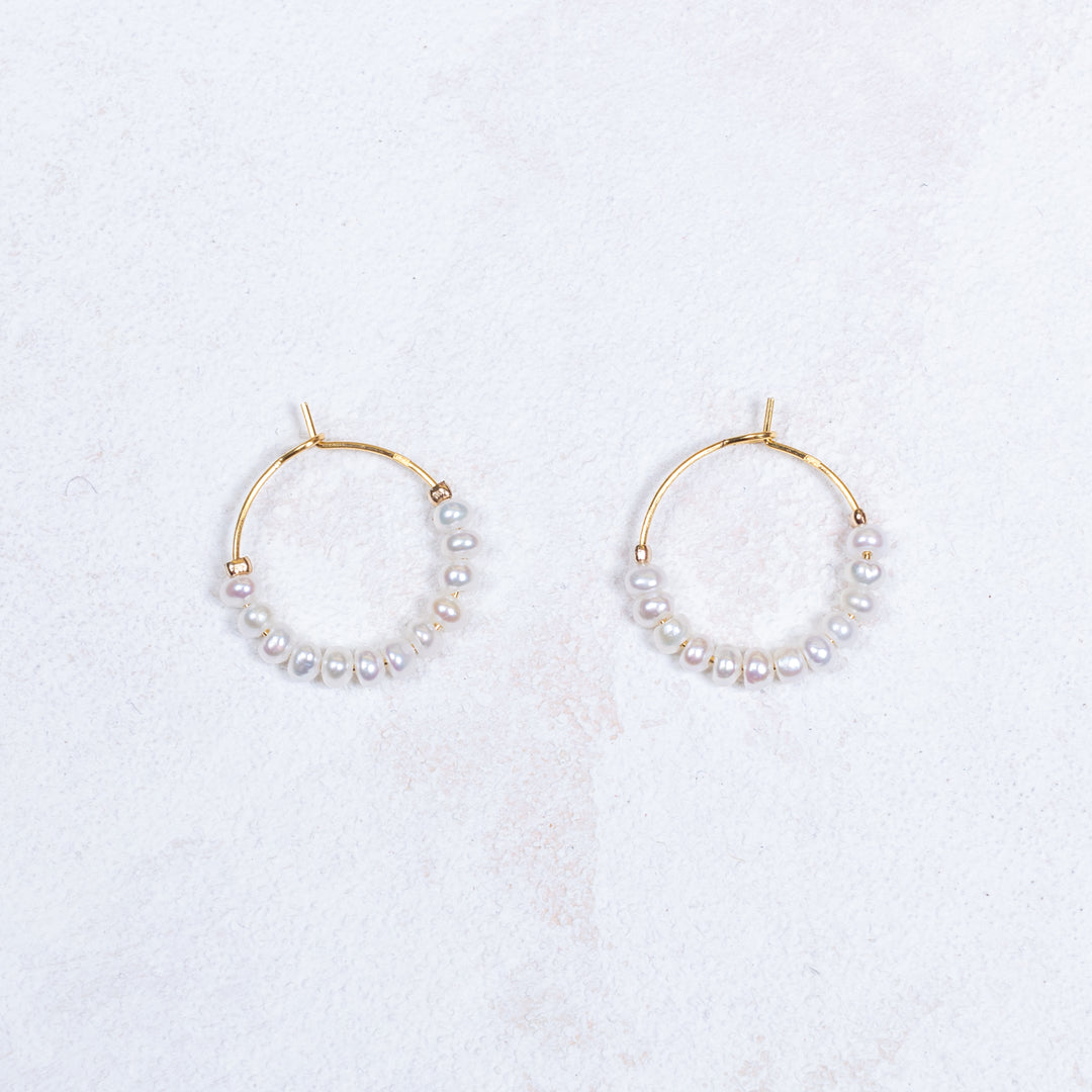 Muriel Earrings - White