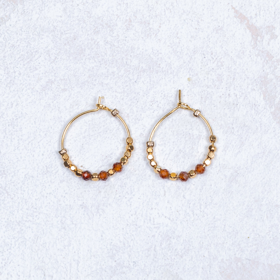 Boucles d'oreilles Mélodie - Rouille