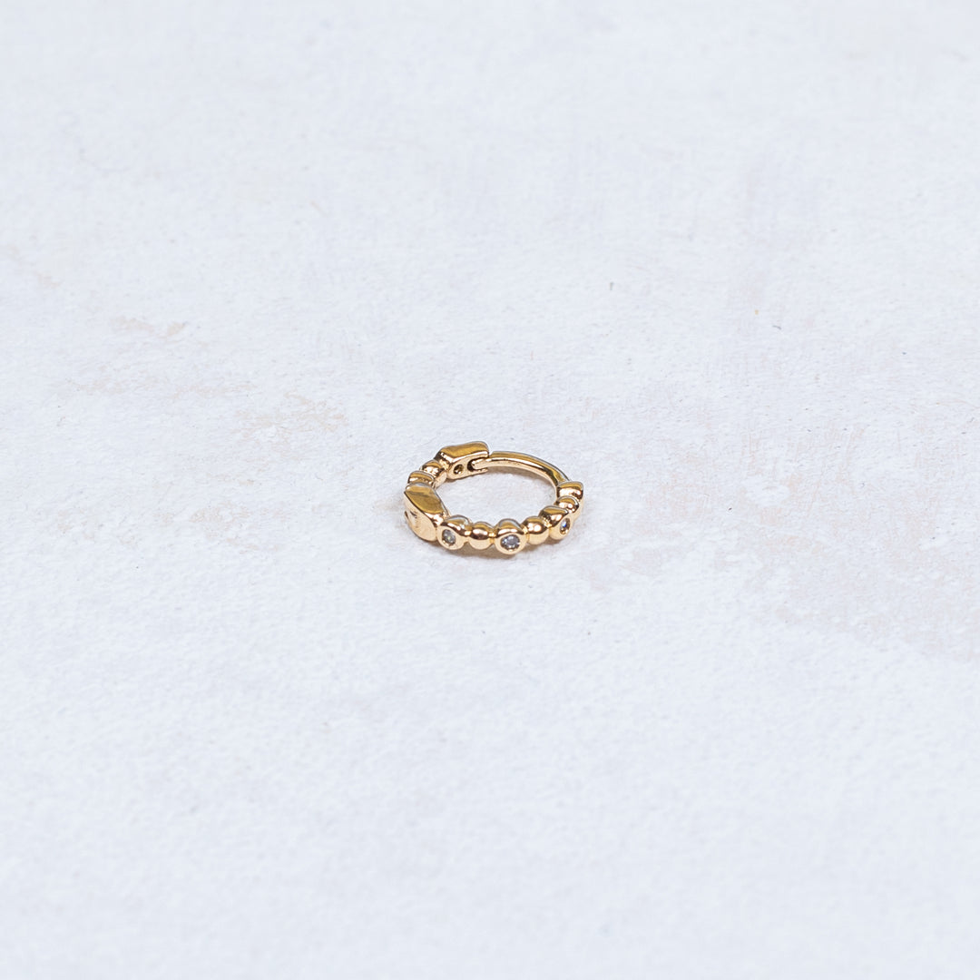 Boucle d'oreille Cléo Empierrée - À l'unité
