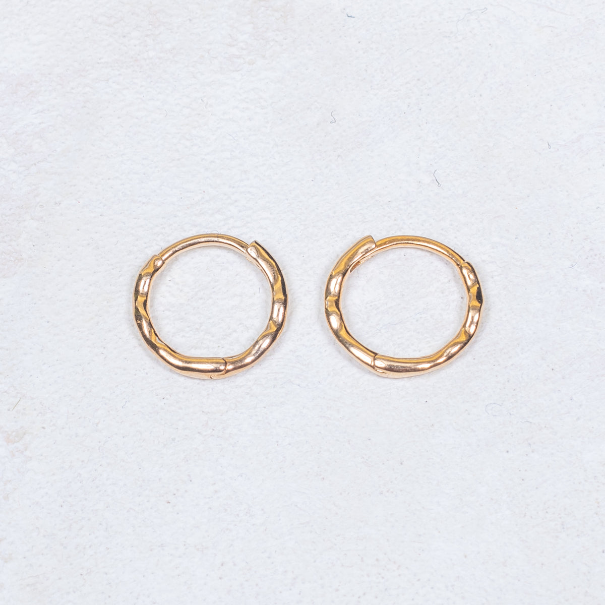 Boucles D'oreilles Vintage – Plaqué Or Et Pierres Unakite (Occasion, Portées)