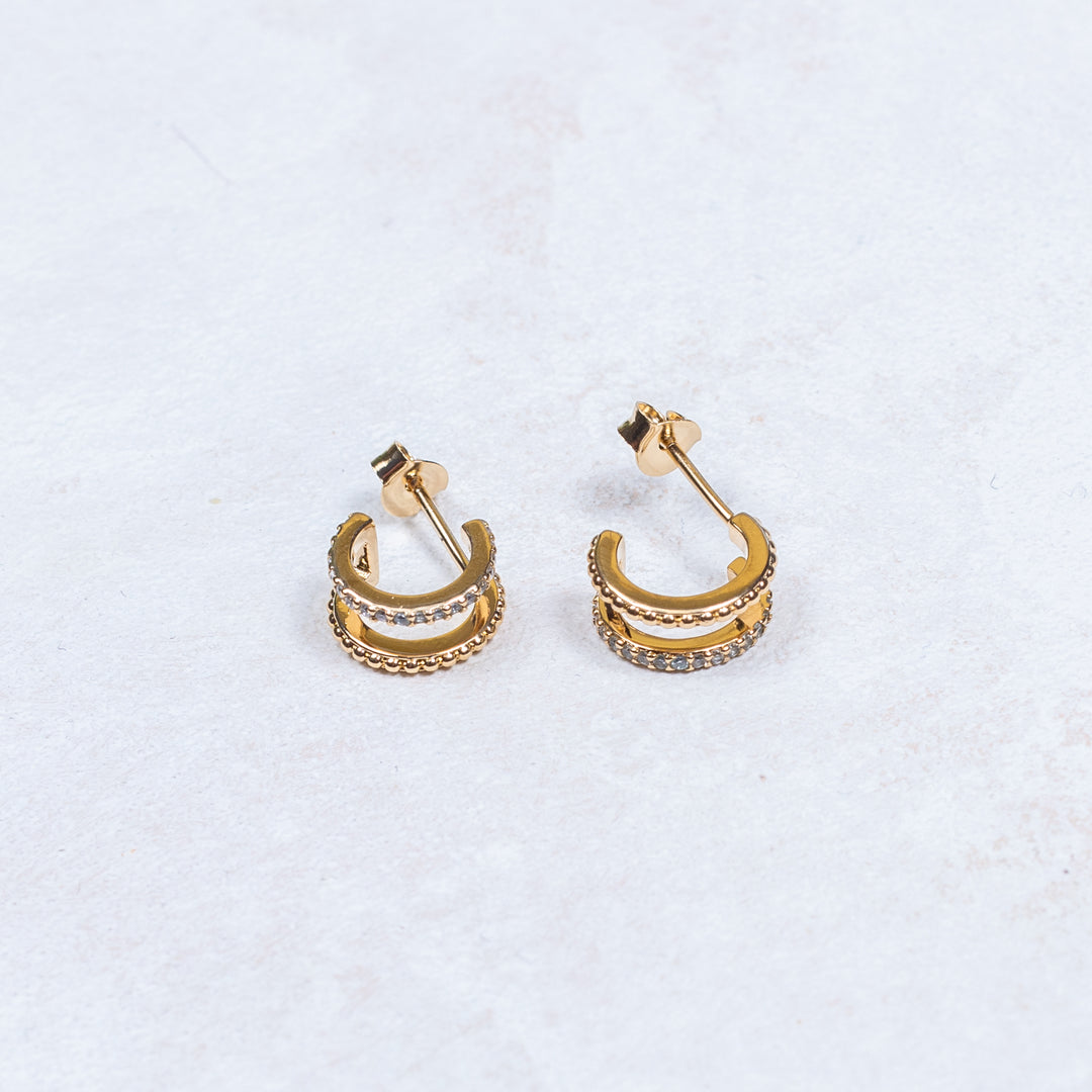 Boucles d'oreilles Zélie - Empierrées