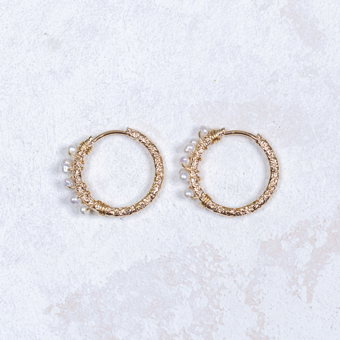 Boucles d'oreilles Marina - Blanc