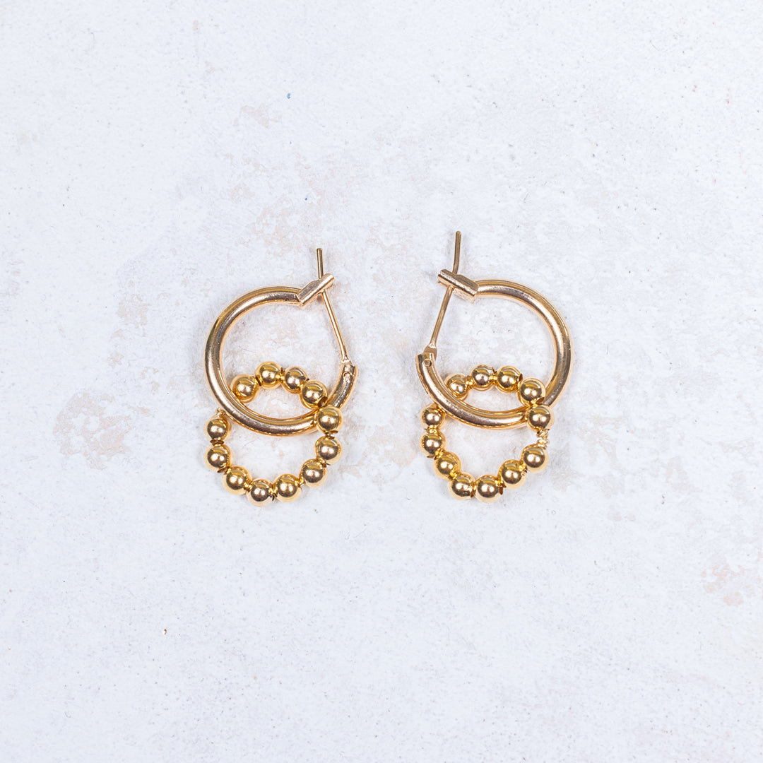 Boucles d'oreilles Thaïs - Plaqué Or