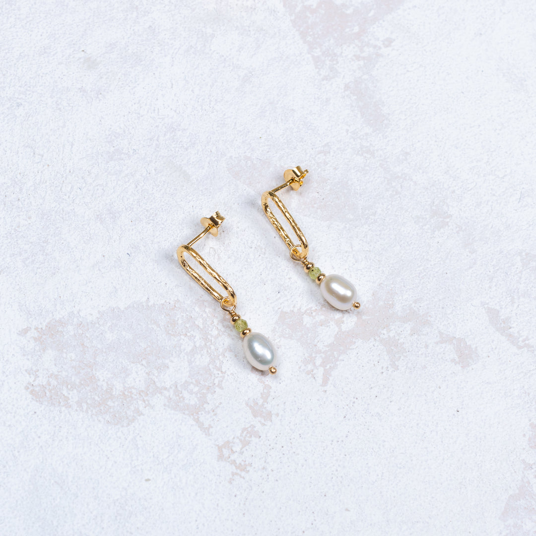 Boucles d'oreilles Roch - Olive