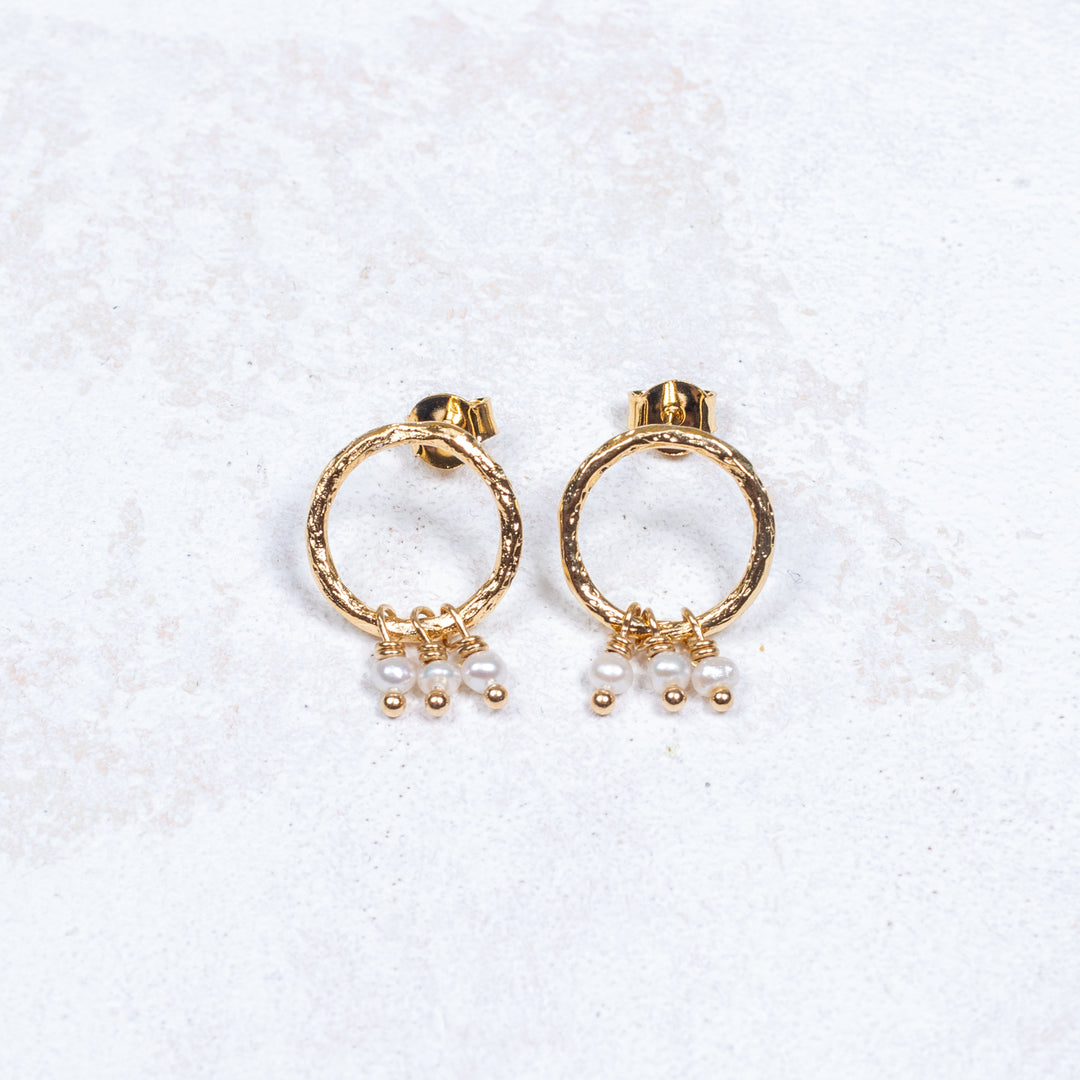 Boucles d'oreilles Emma - Blanc