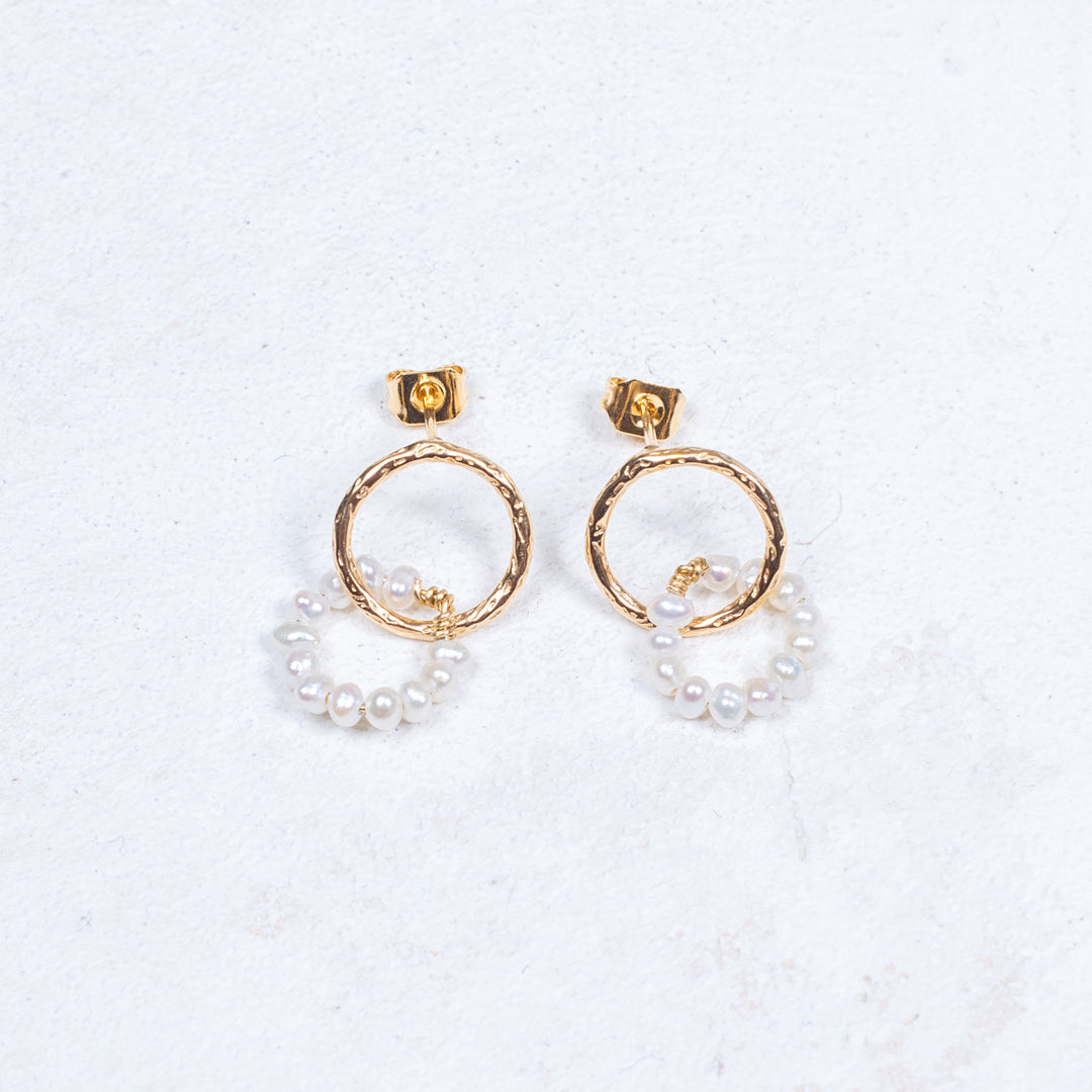 Boucles d'oreilles Niscia - Blanc